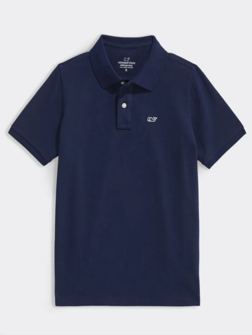 Vineyard Vines Boys Nautical Navy Blue Polo Shirt